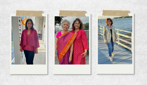 Upcycling my mom’s old sarees into contemporary styles.