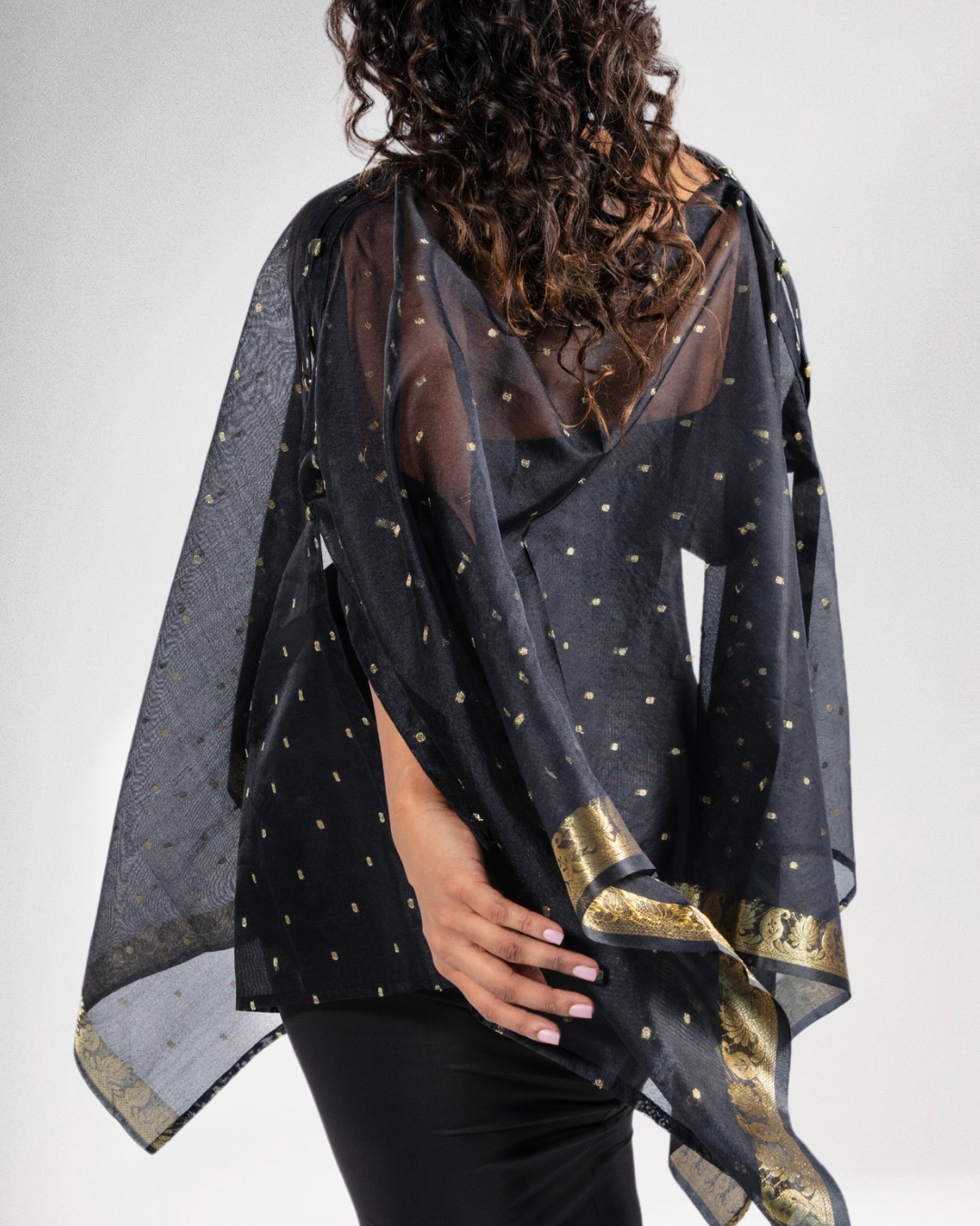 Arya Dupatta Wrap - Black