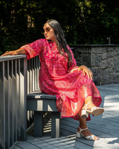 Kavya Dress- Rani combo