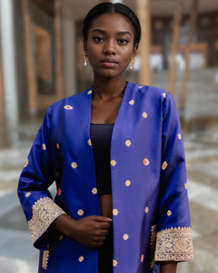 Leela Jacket With Brocade Trims