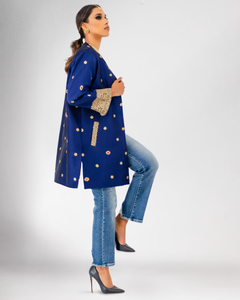 Leela Jacket With Brocade Trims For Women