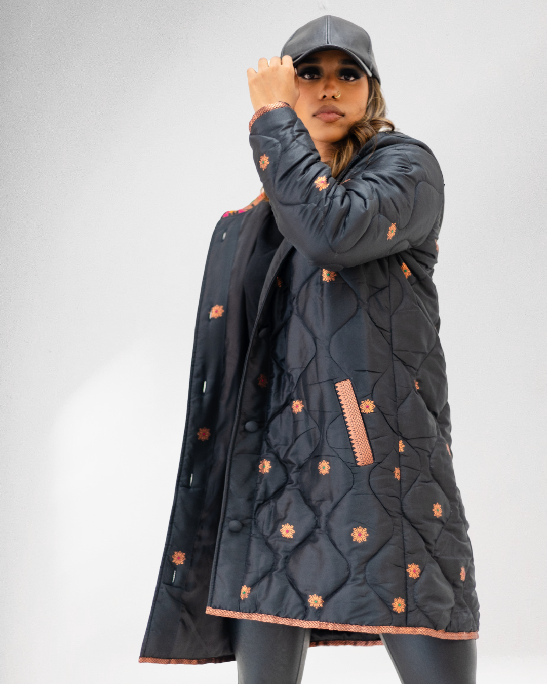 Malti Quilted Hoody Puffer Coat For Women