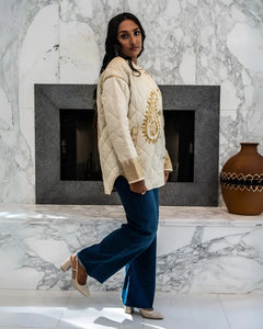 Rahi Paisley Art Puffer Coat