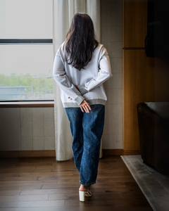 Meera Reversible Sweater - Grey Combo