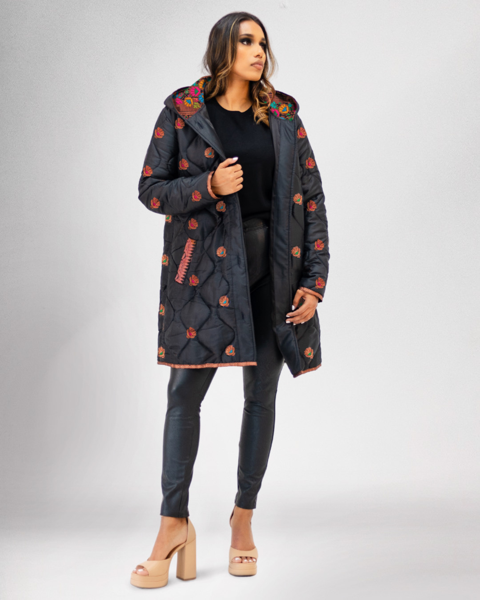 Malti Quilted Hoody Puffer Coat
