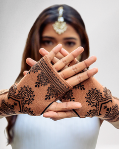 henna handschuhe Alia Henna Tattoo Reversible Fingerless Gloves