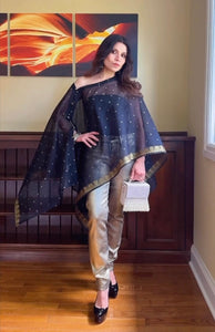 Arya Dupatta Wrap - Black