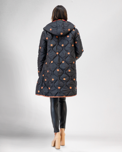 Malti Quilted Hoody Puffer Coat For Women