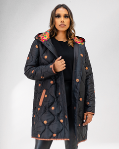 Malti Quilted Hoody Puffer Coat For Women