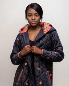 Malti Quilted Hoody Puffer Winter Coat 