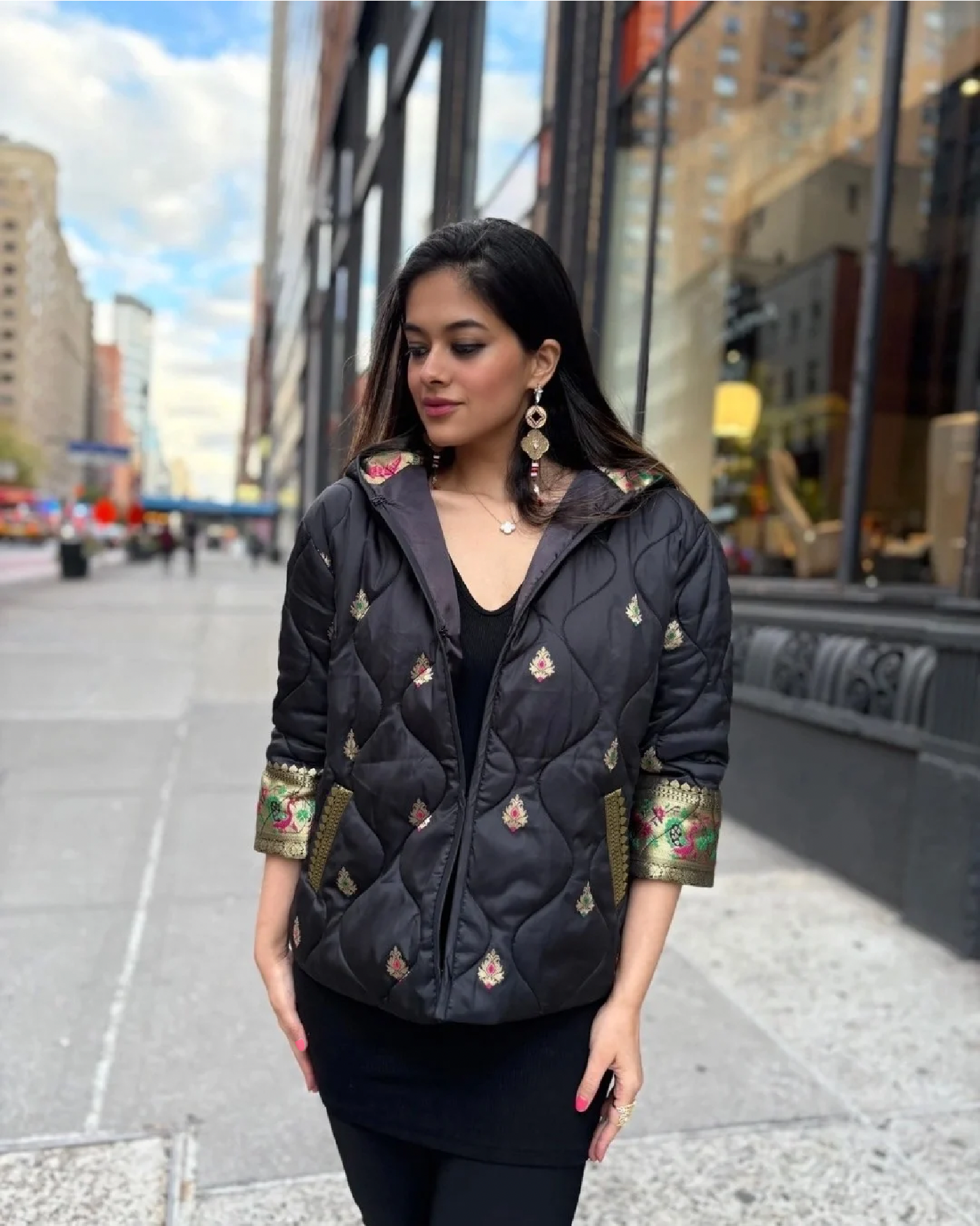 Uma Quilted Hoody Puffer Coat