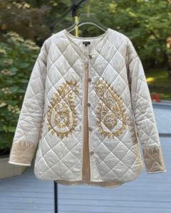 Rahi Paisley Art Puffer Coat